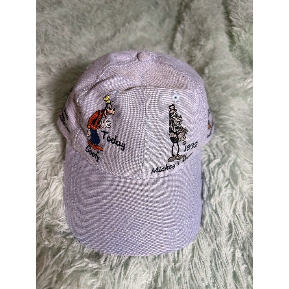 Vintage Disney Goofy Through The Years Hat Cap Embroidered Dippy Dawg 90s Rare